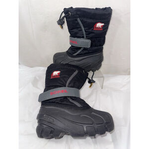 Sorel Flurry Toddler Boy's Winter Snow Boots Size 9 Insulated Waterproof